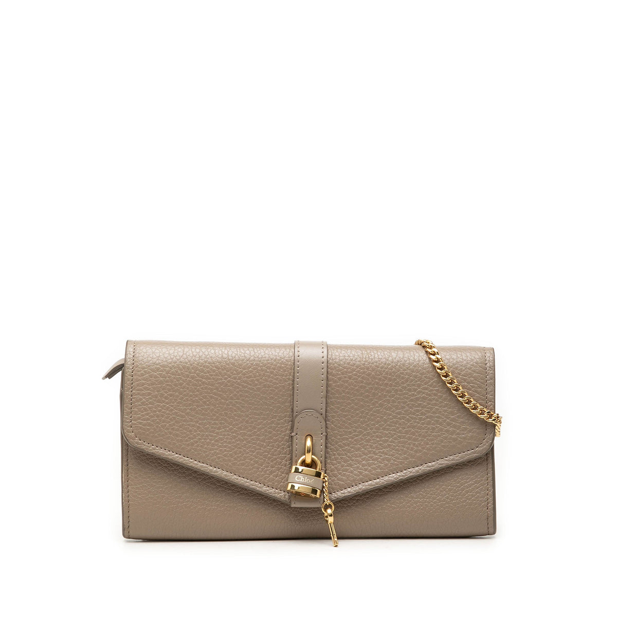 Chloé Grained Calfskin Aby Wallet On Chain