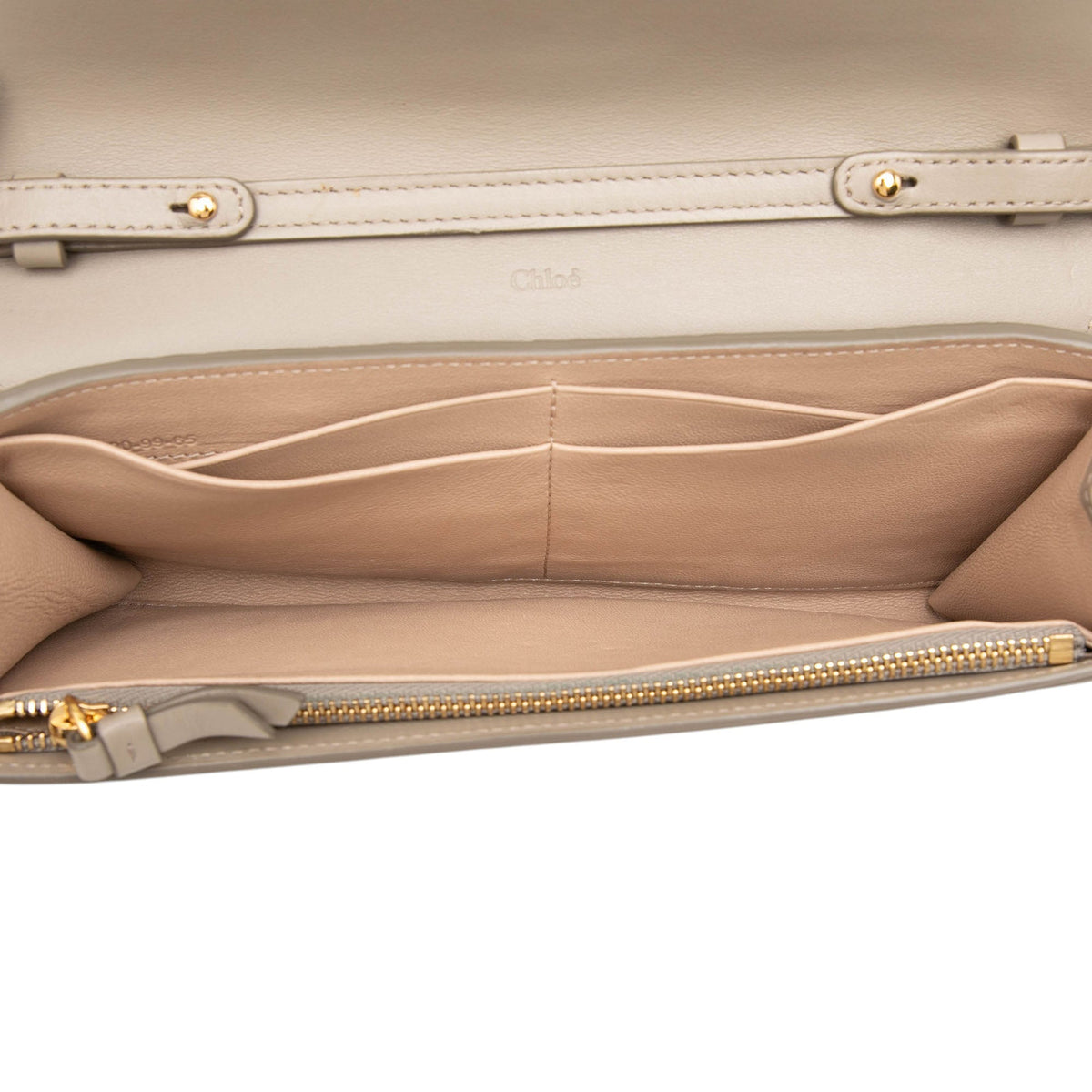 Chloé Grained Calfskin Aby Wallet On Chain