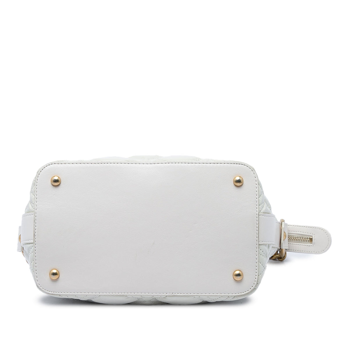 Chanel Quilted Aged Calfskin State of the Art Hobo — White
