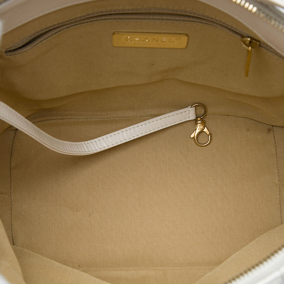 Chanel Quilted Aged Calfskin State of the Art Hobo — White