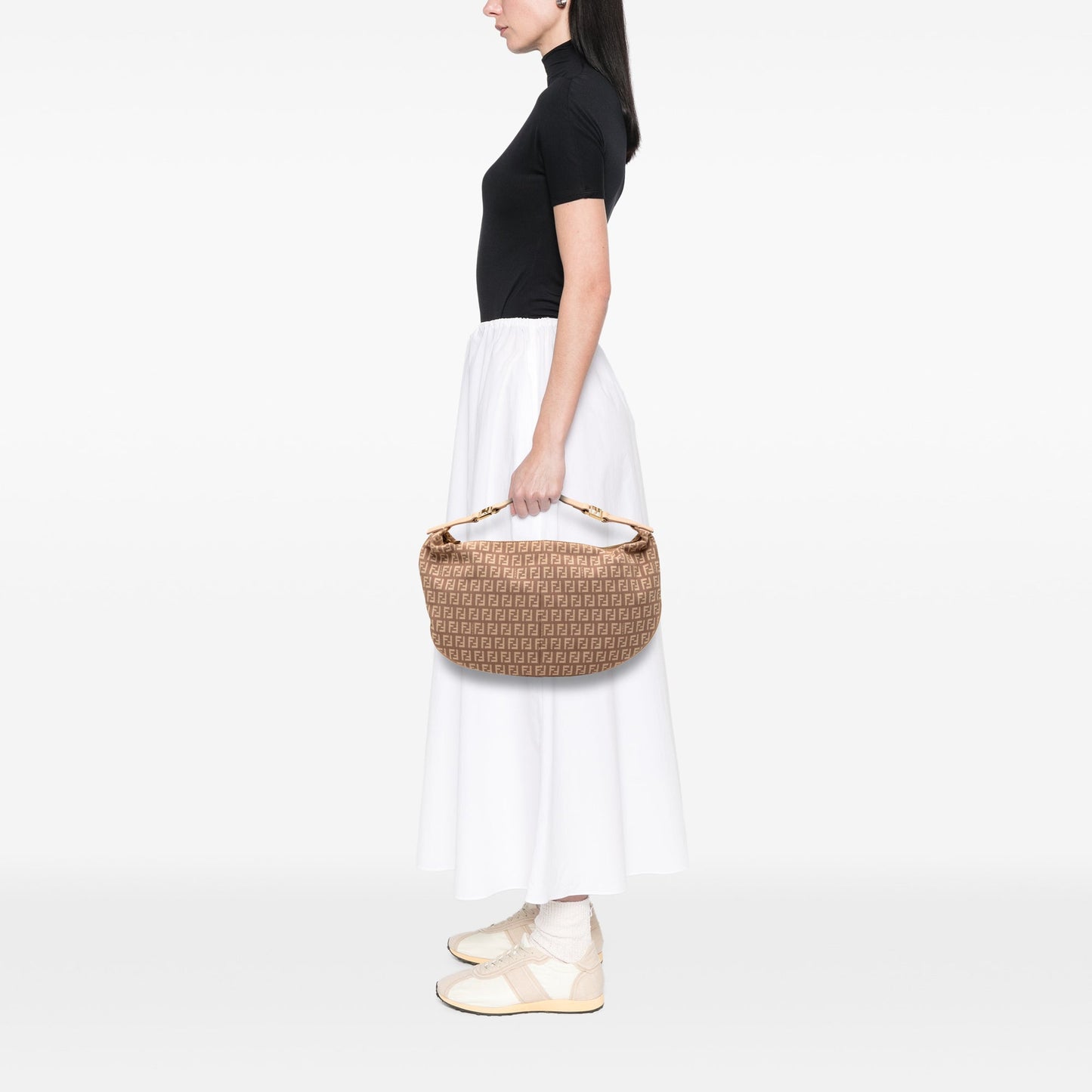 Fendi Zucchino Canvas Hobo