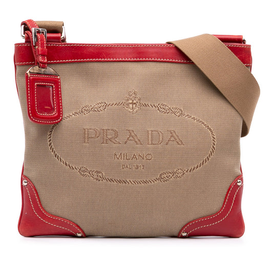 Prada Canvas Canapa Logo Crossbody