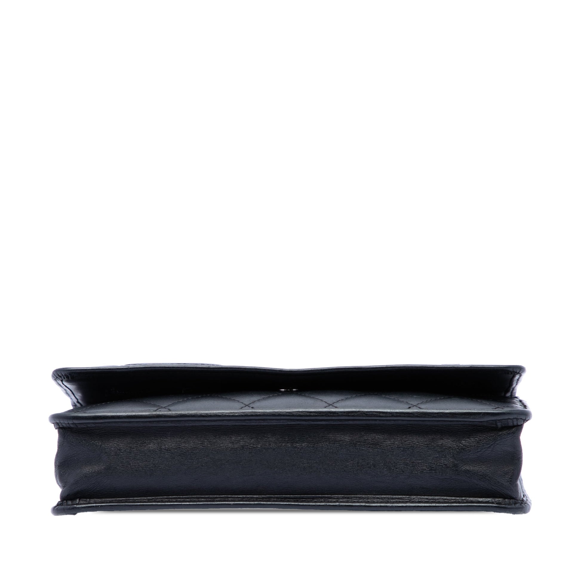 Chanel Quilted Lambskin Cambon Ligne Wallet On Chain