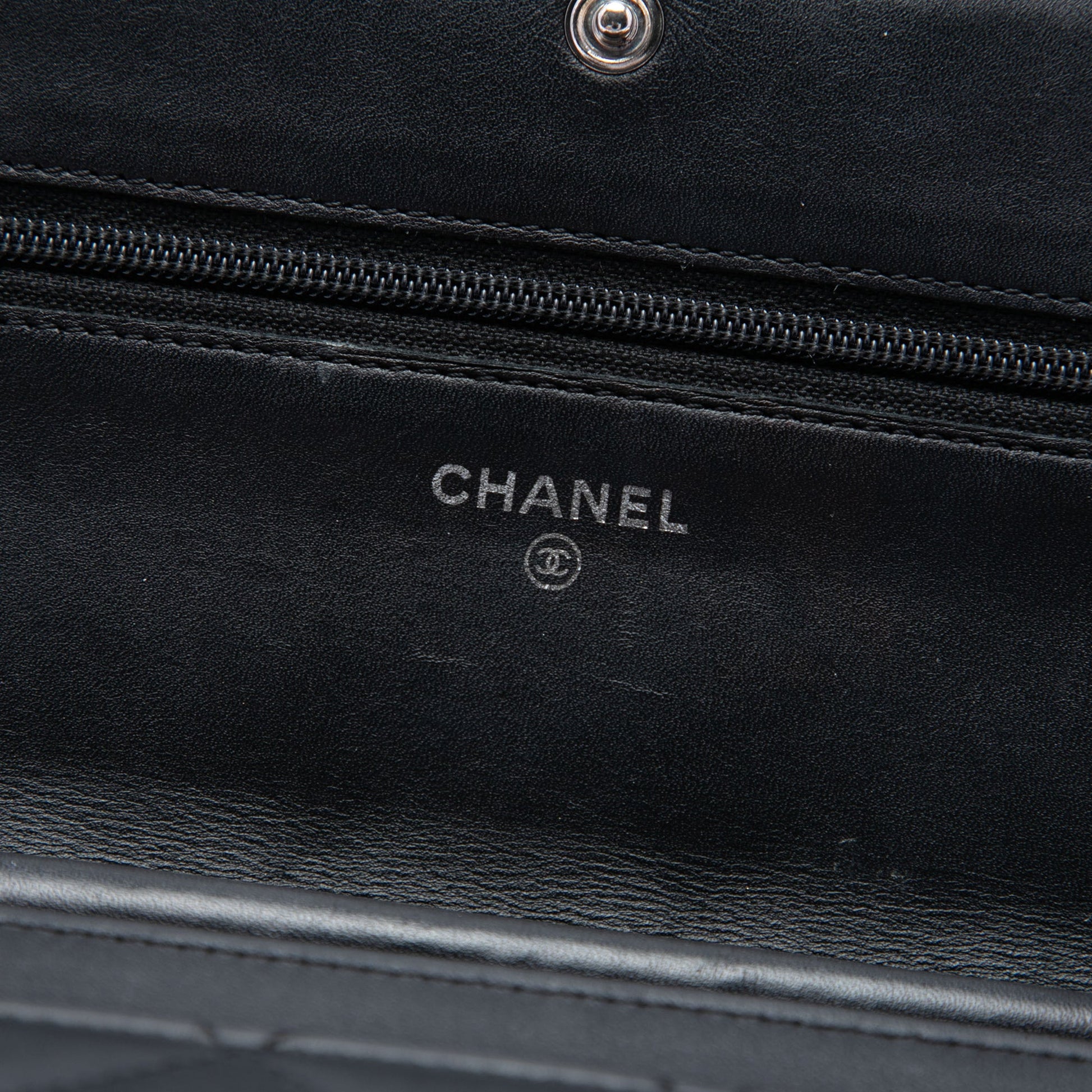 Chanel Quilted Lambskin Cambon Ligne Wallet On Chain