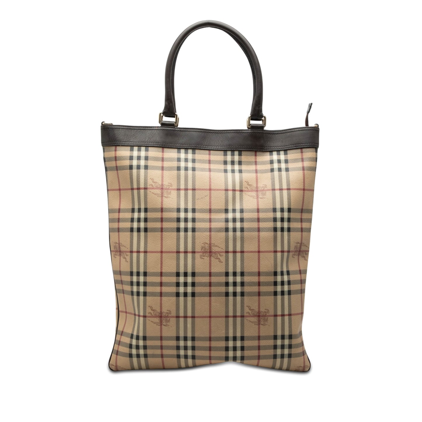 Burberry Haymarket Check Coated Canvas Tote