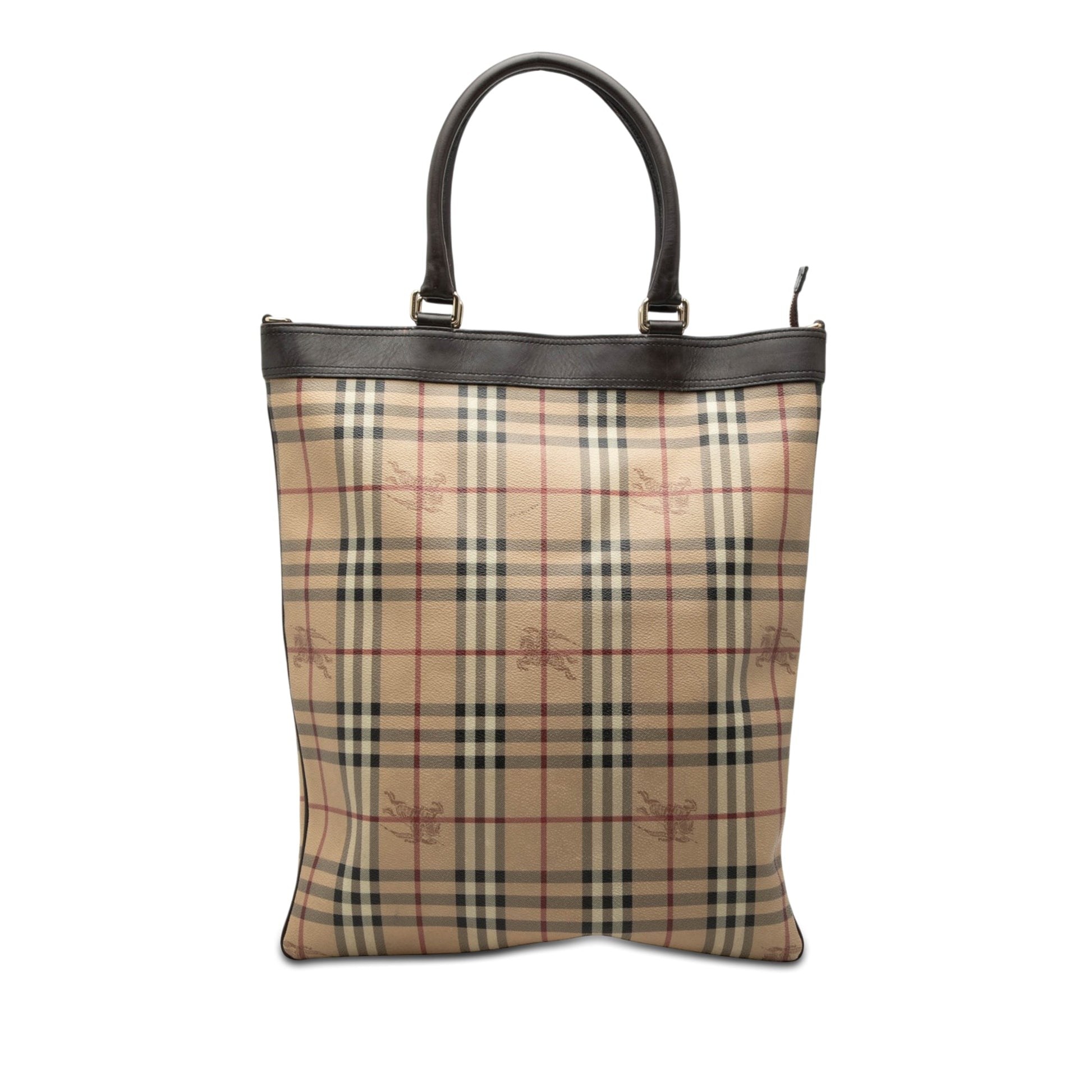 Burberry Haymarket Check Coated Canvas Tote