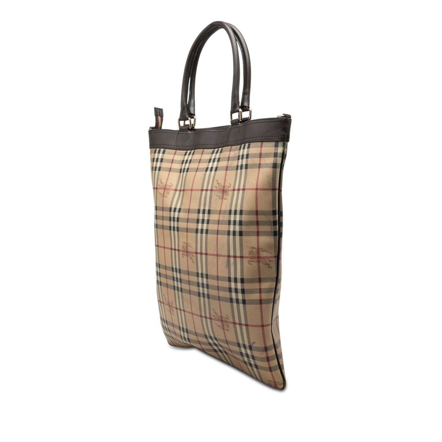 Burberry Haymarket Check Coated Canvas Tote