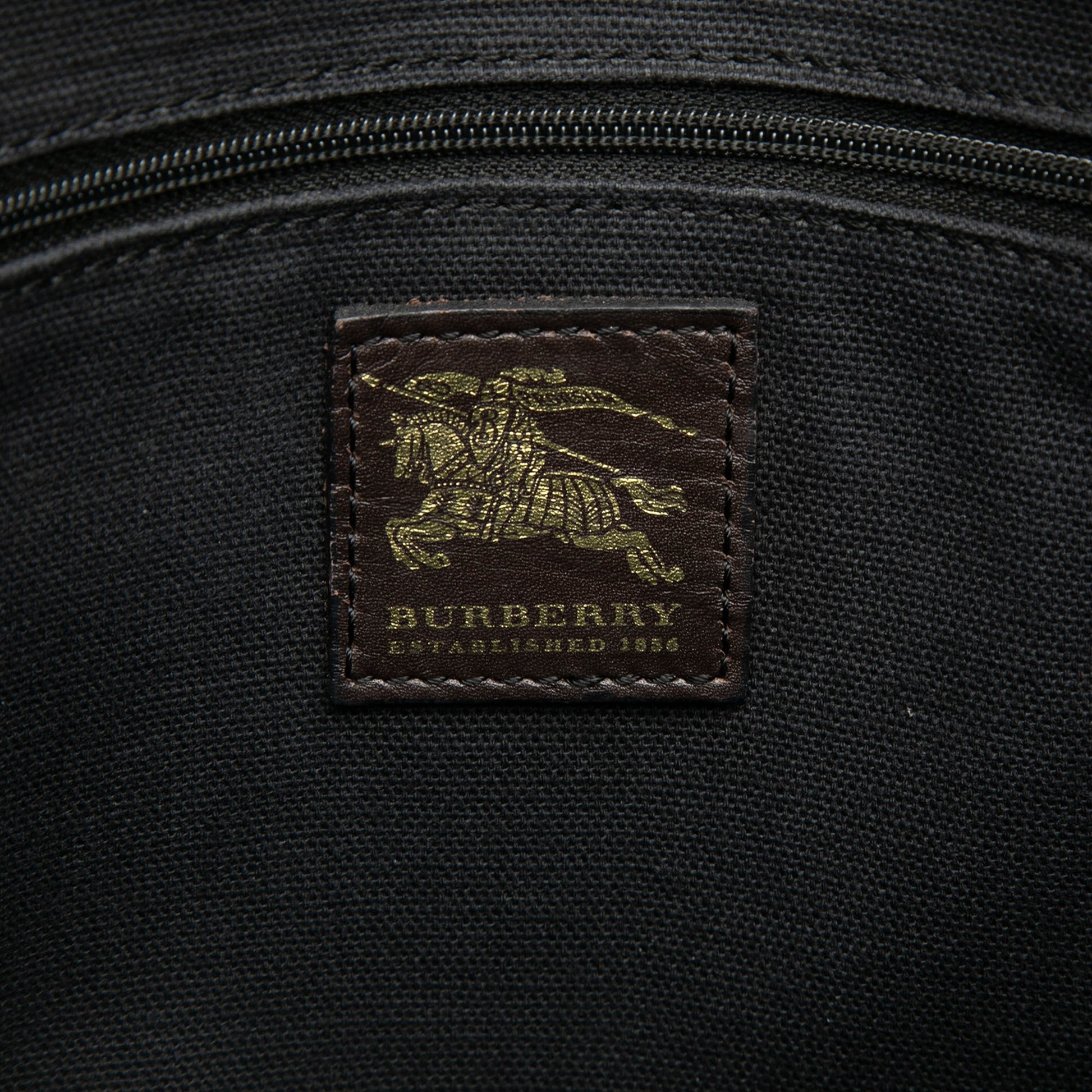 Burberry Haymarket Check Coated Canvas Tote