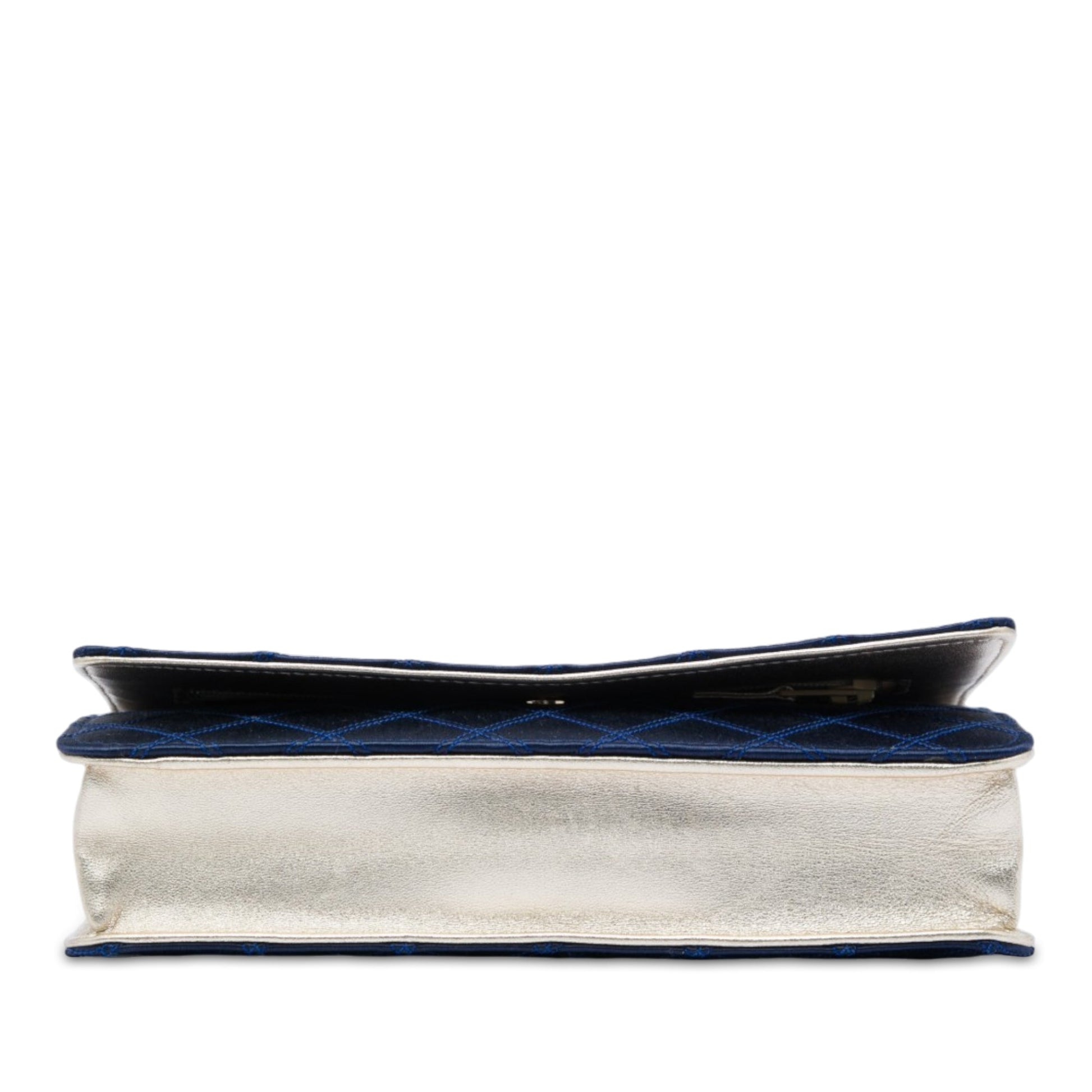 Chanel CC Satin Diamond Stitch Wallet On Chain