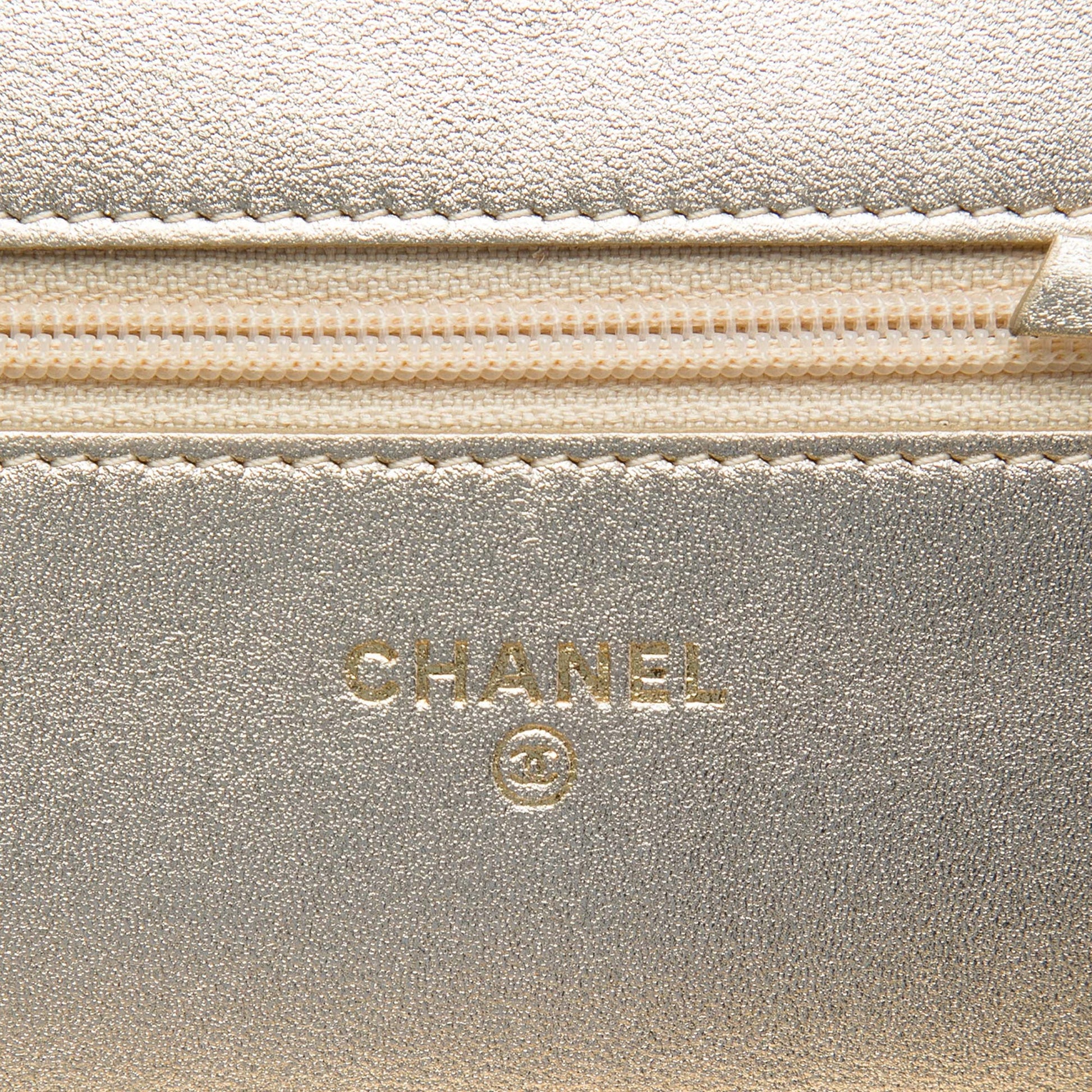Chanel CC Satin Diamond Stitch Wallet On Chain