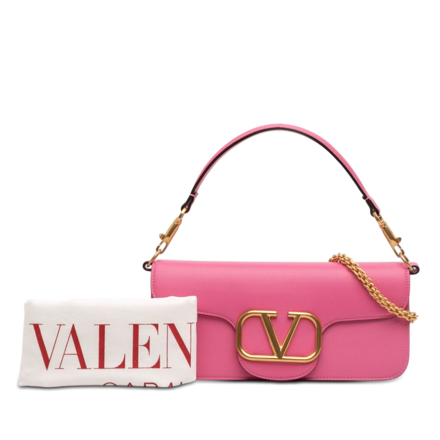 Valentino Medium Calfskin VLogo Loco Satchel
