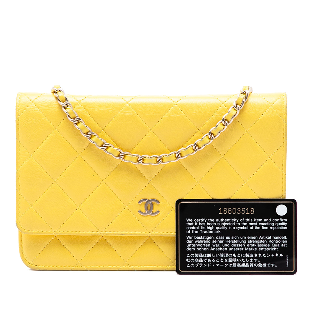 Chanel CC Quilted Lambskin Wallet on Chain