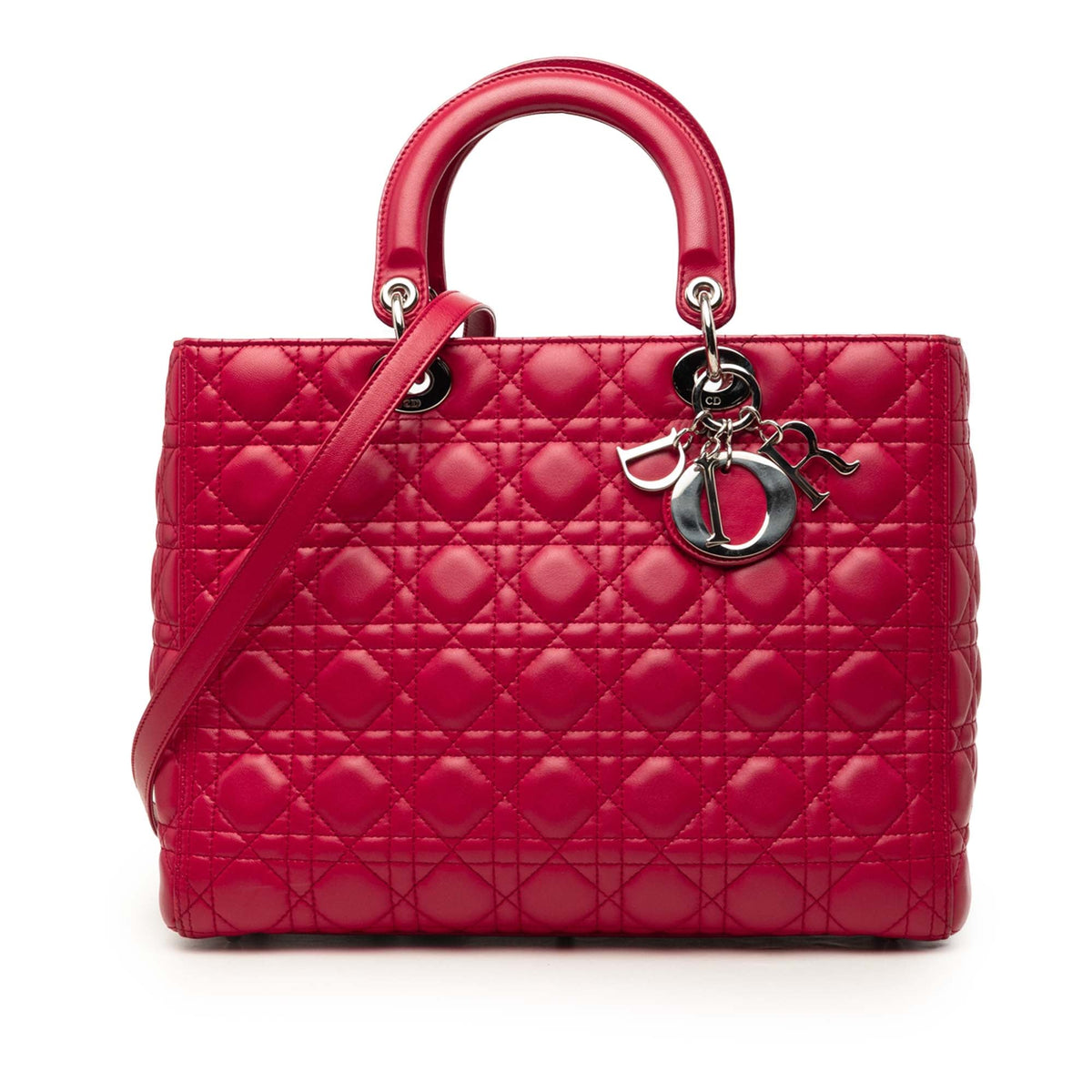 Dior Large Lambskin Cannage Lady Dior