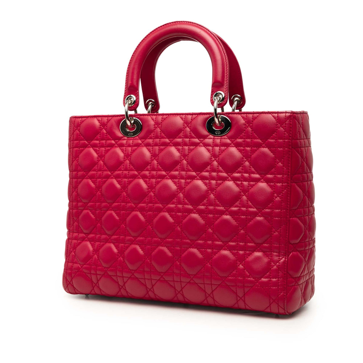 Dior Large Lambskin Cannage Lady Dior
