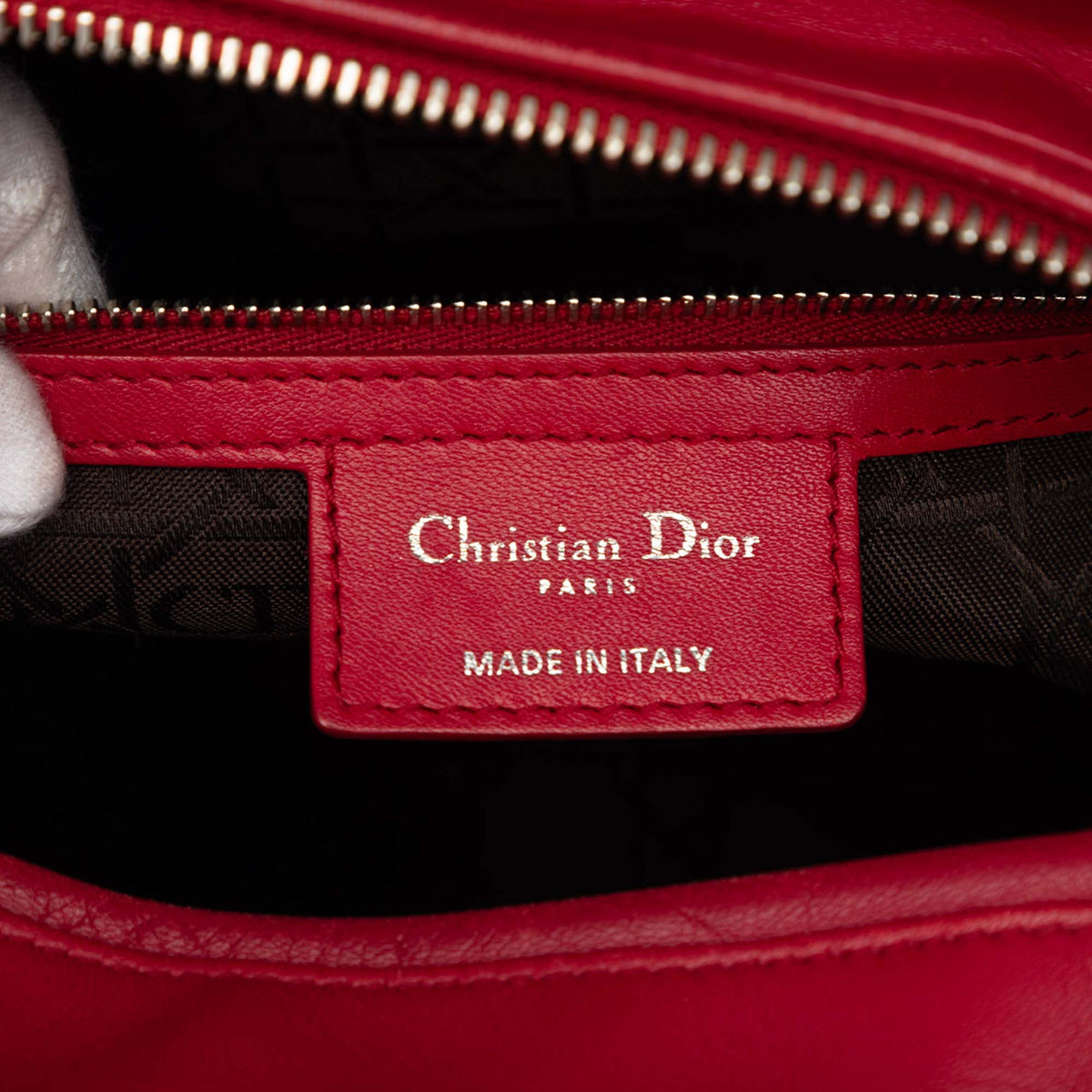 Dior Large Lambskin Cannage Lady Dior
