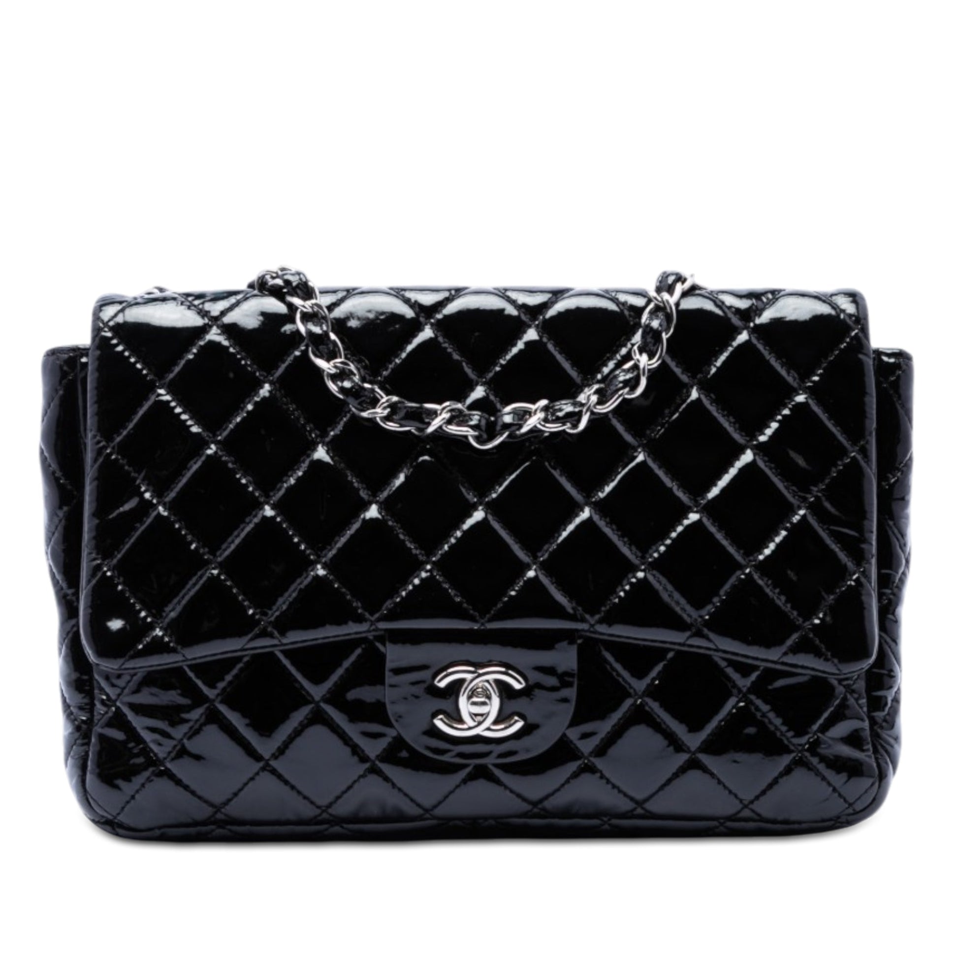 Chanel Jumbo Classic Patent Single Flap