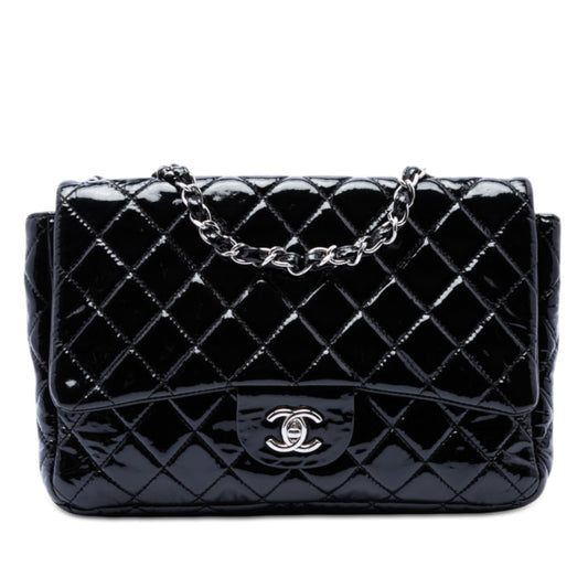 Chanel Jumbo Classic Patent Single Flap
