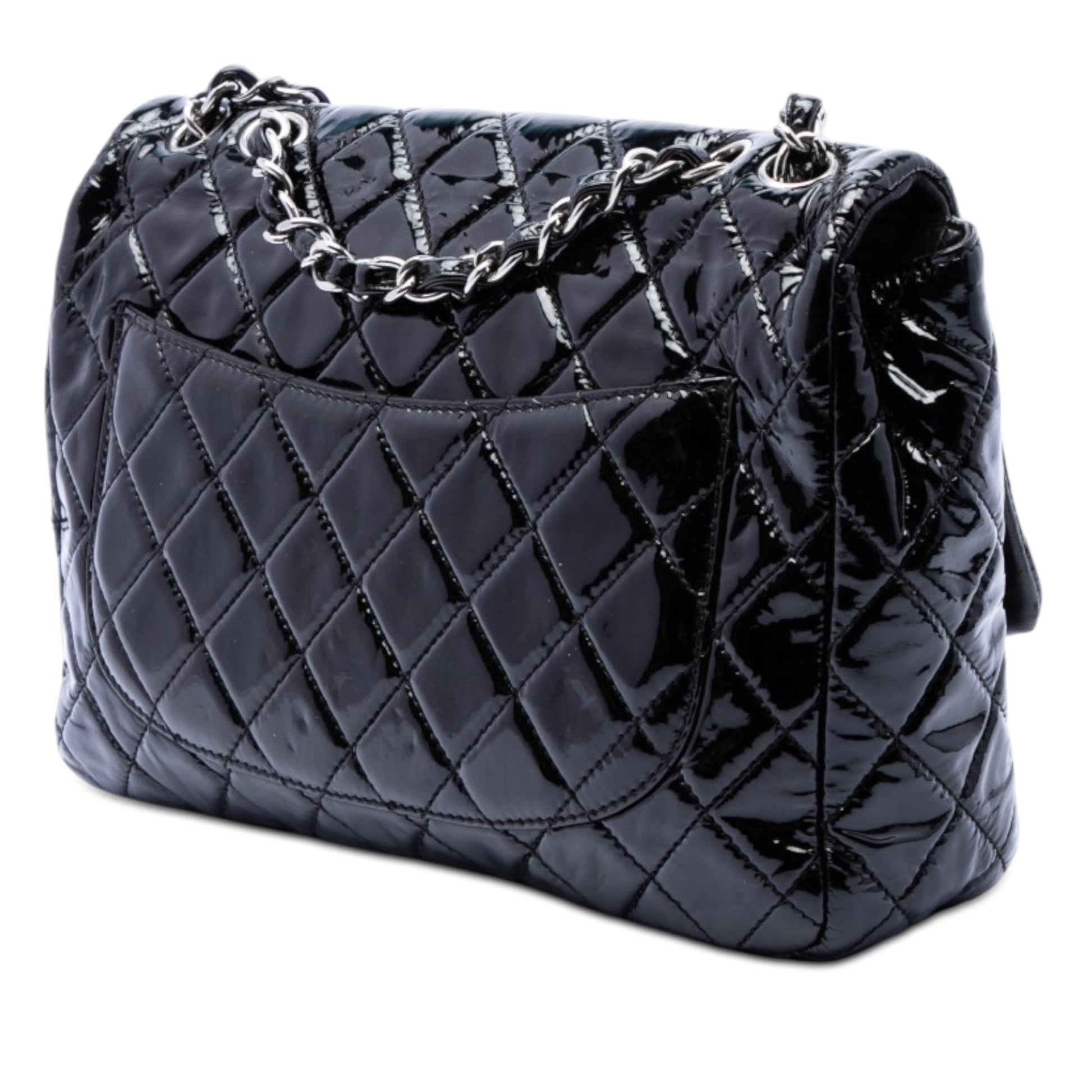 Chanel Jumbo Classic Patent Single Flap