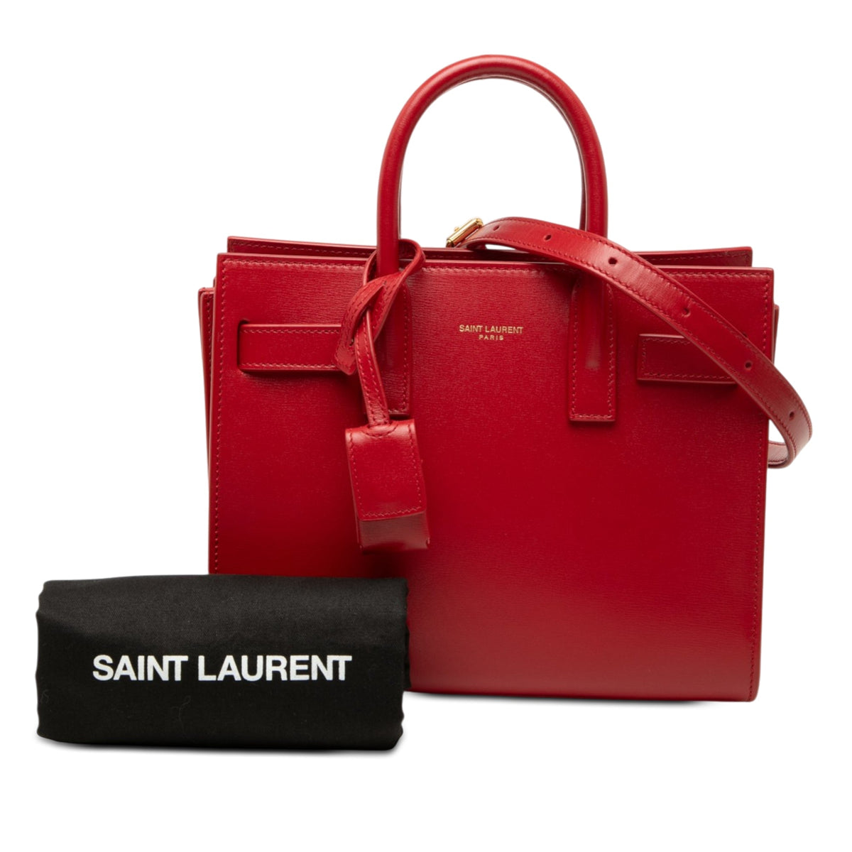 Saint Laurent Nano Leather Sac De Jour Satchel