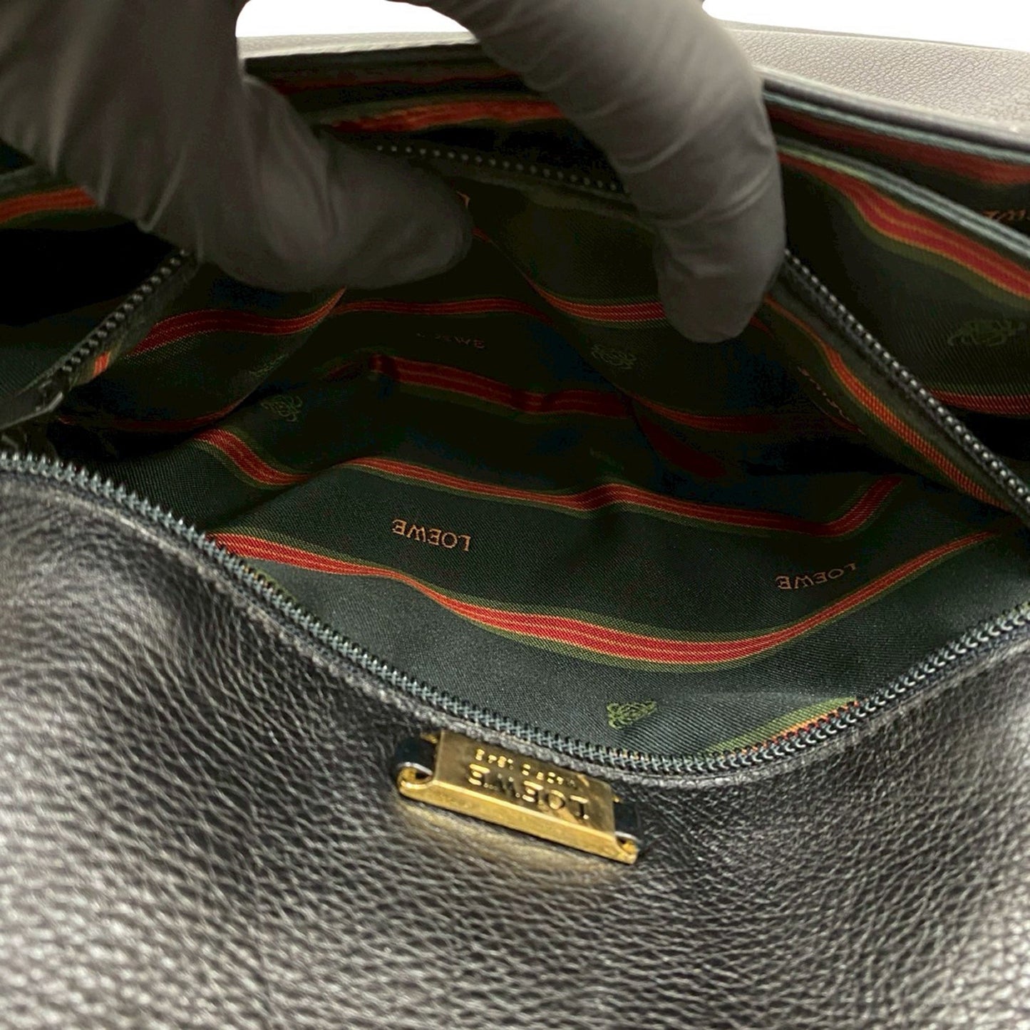 LOEWE Leather Anagram Flap Crossbody