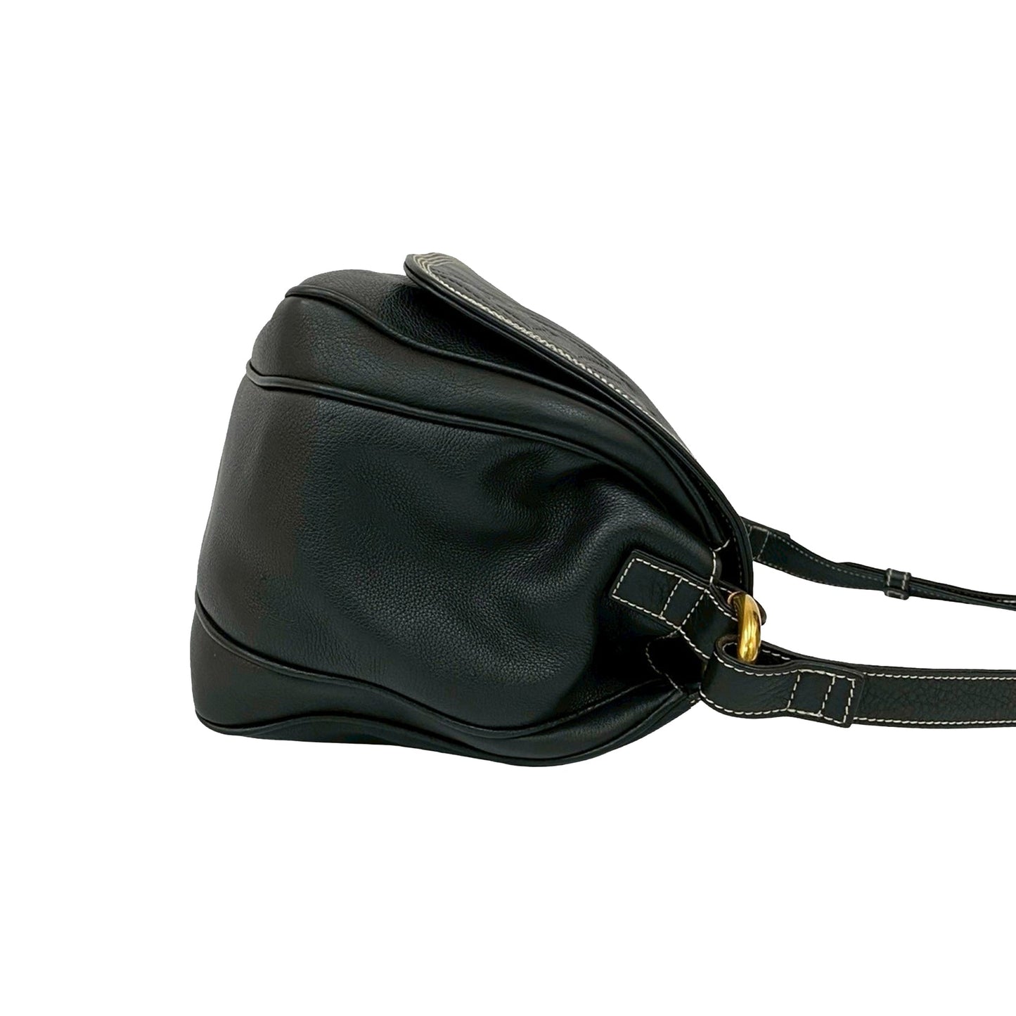 LOEWE Leather Anagram Flap Crossbody