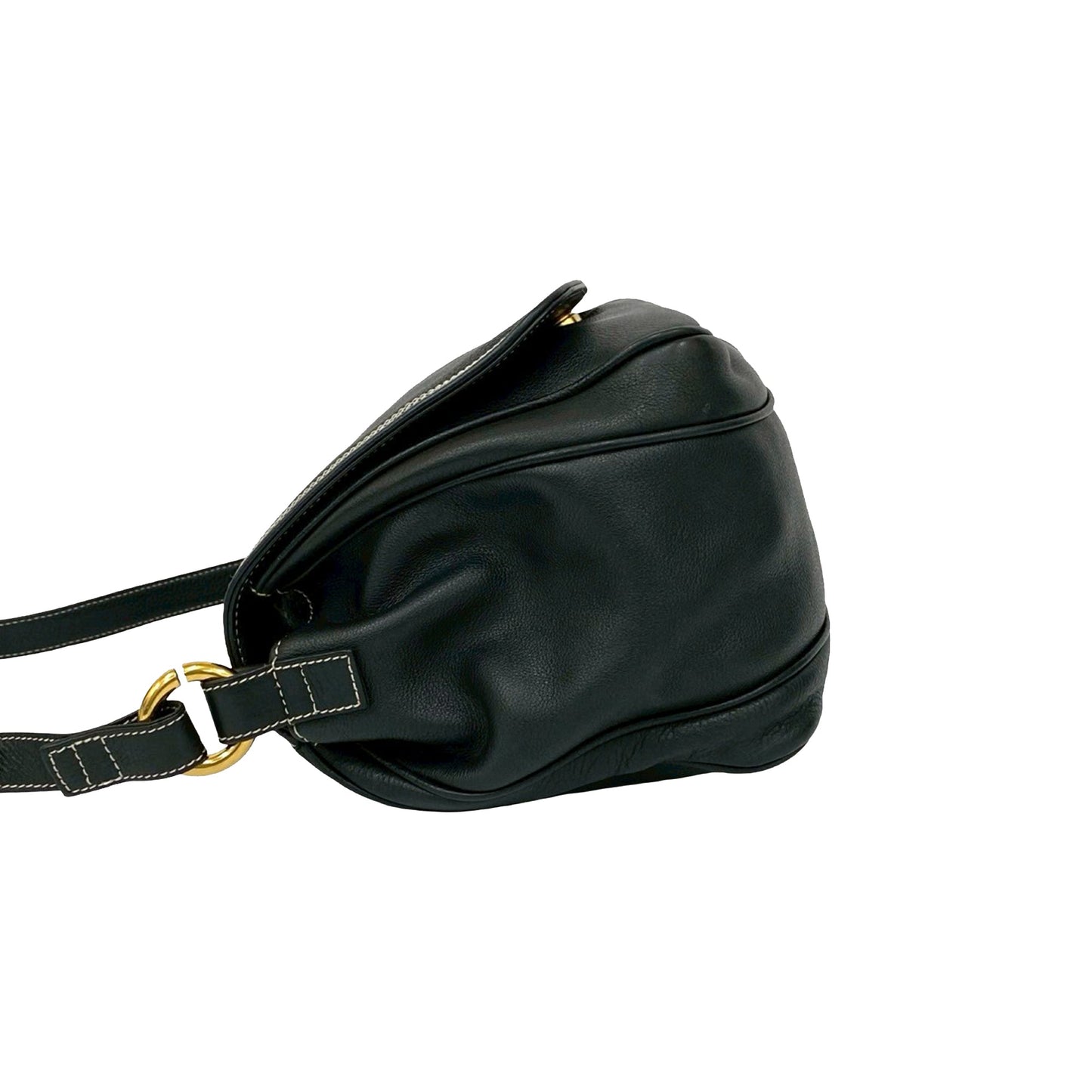 LOEWE Leather Anagram Flap Crossbody