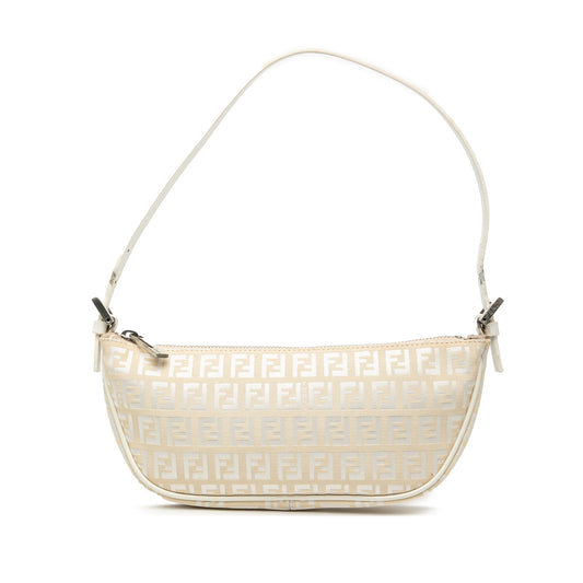Fendi Zucchino Canvas Shoulder Bag