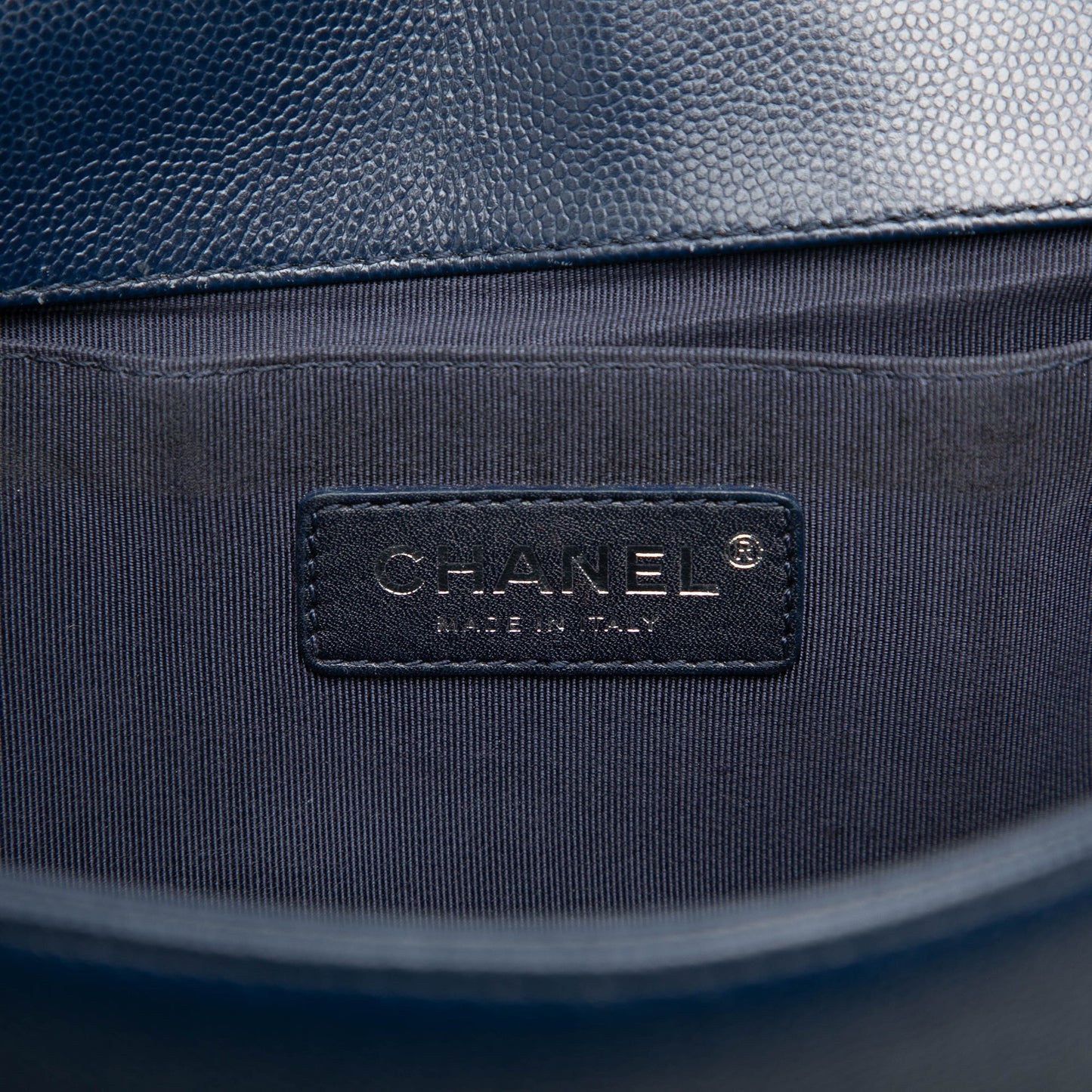 Chanel Old Medium Chevron Caviar Boy Flap