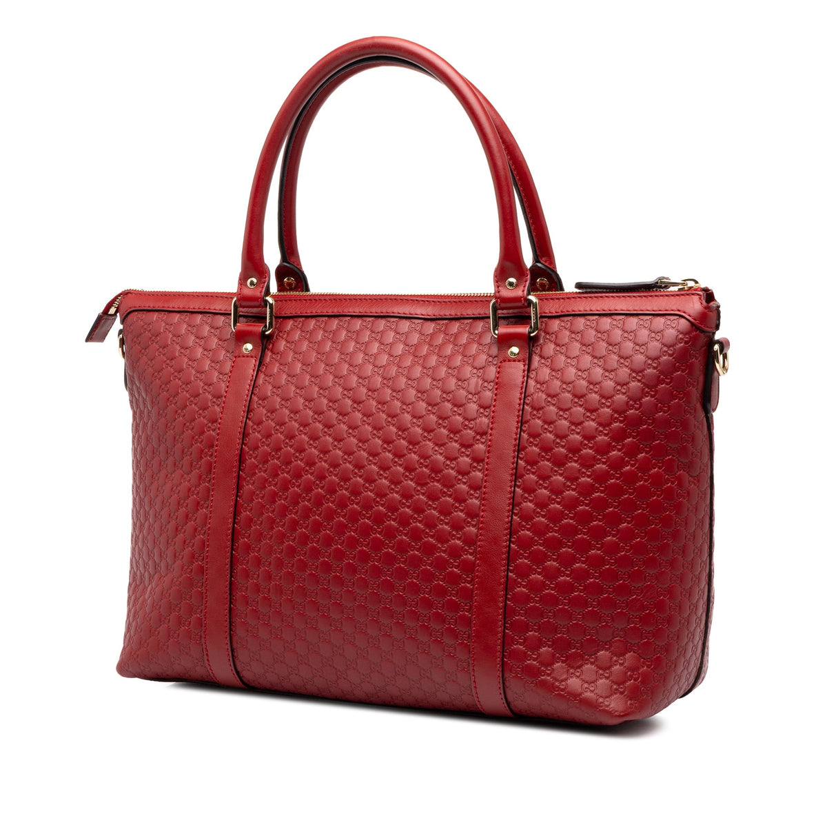 Gucci Medium Microguccissima Joy Satchel — Red