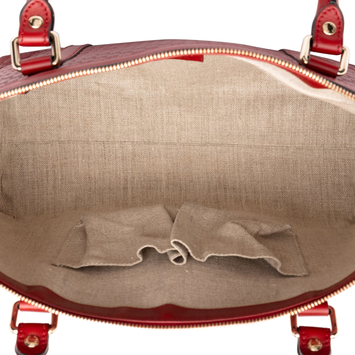 Gucci Medium Microguccissima Joy Satchel — Red