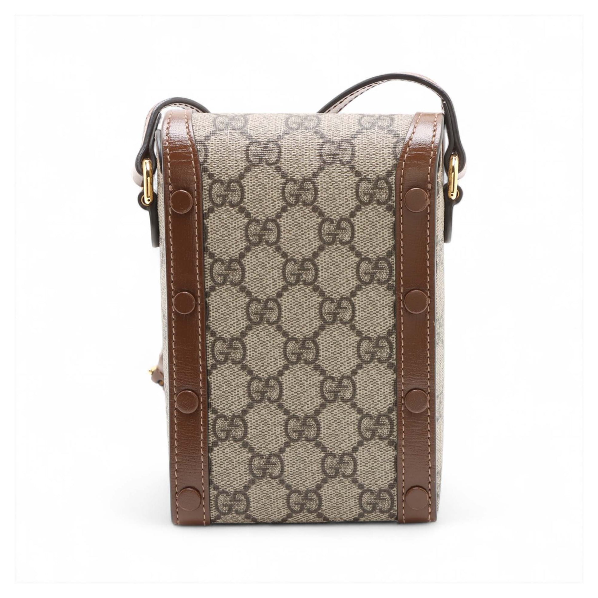 Gucci Mini GG Supreme Horsebit 1955 Crossbody
