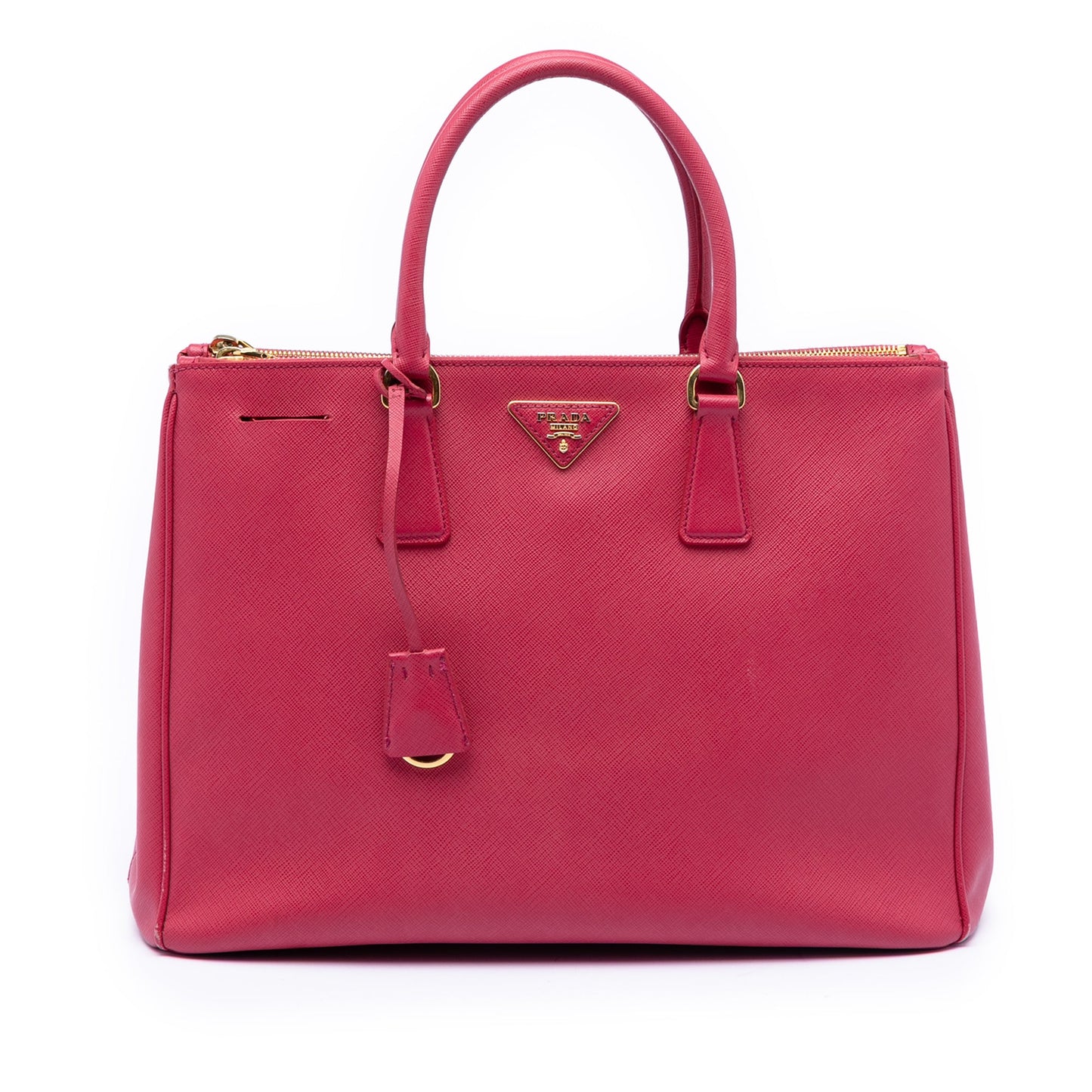 Prada Large Saffiano Lux Galleria Double Zip Satchel