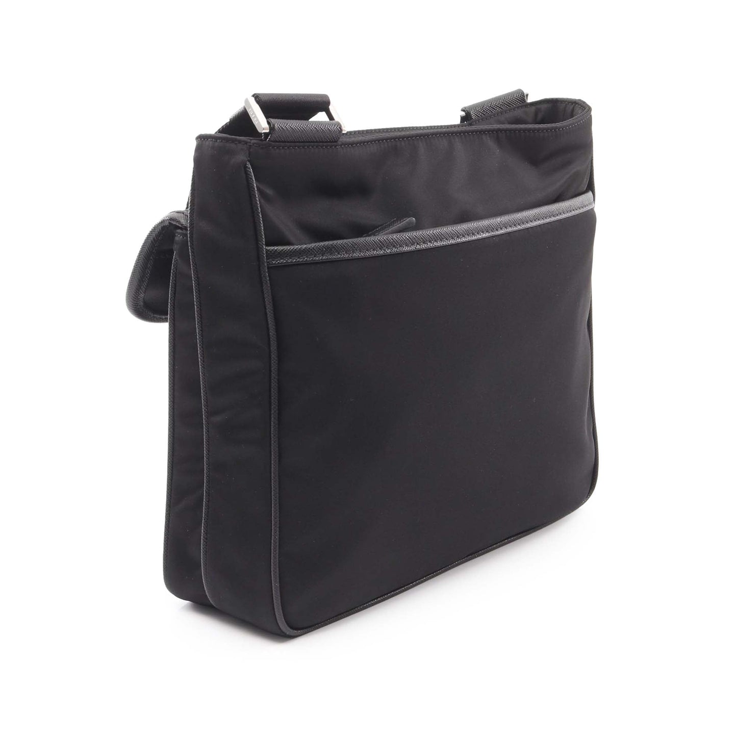 Prada Saffiano Trimmed Re Nylon Crossbody Bag