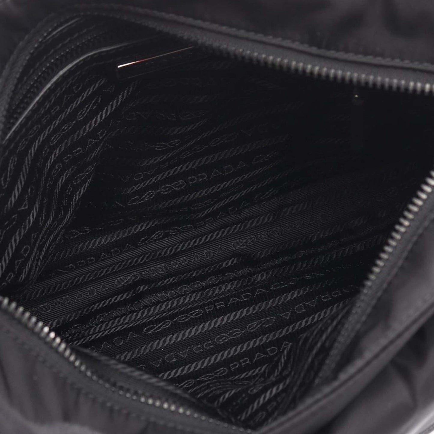 Prada Saffiano Trimmed Re Nylon Crossbody Bag