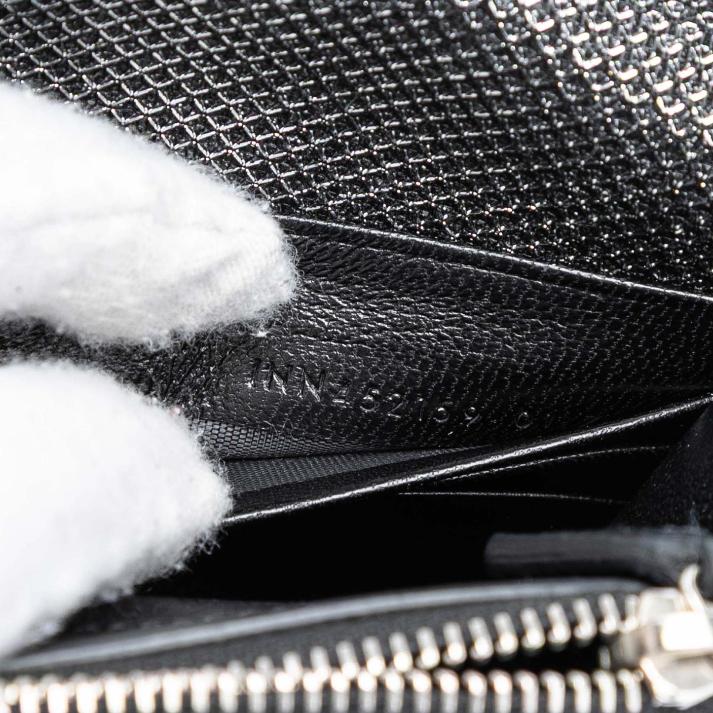 Saint Laurent Metallic Mesh Monogram Tassel Kate Wallet on Chain