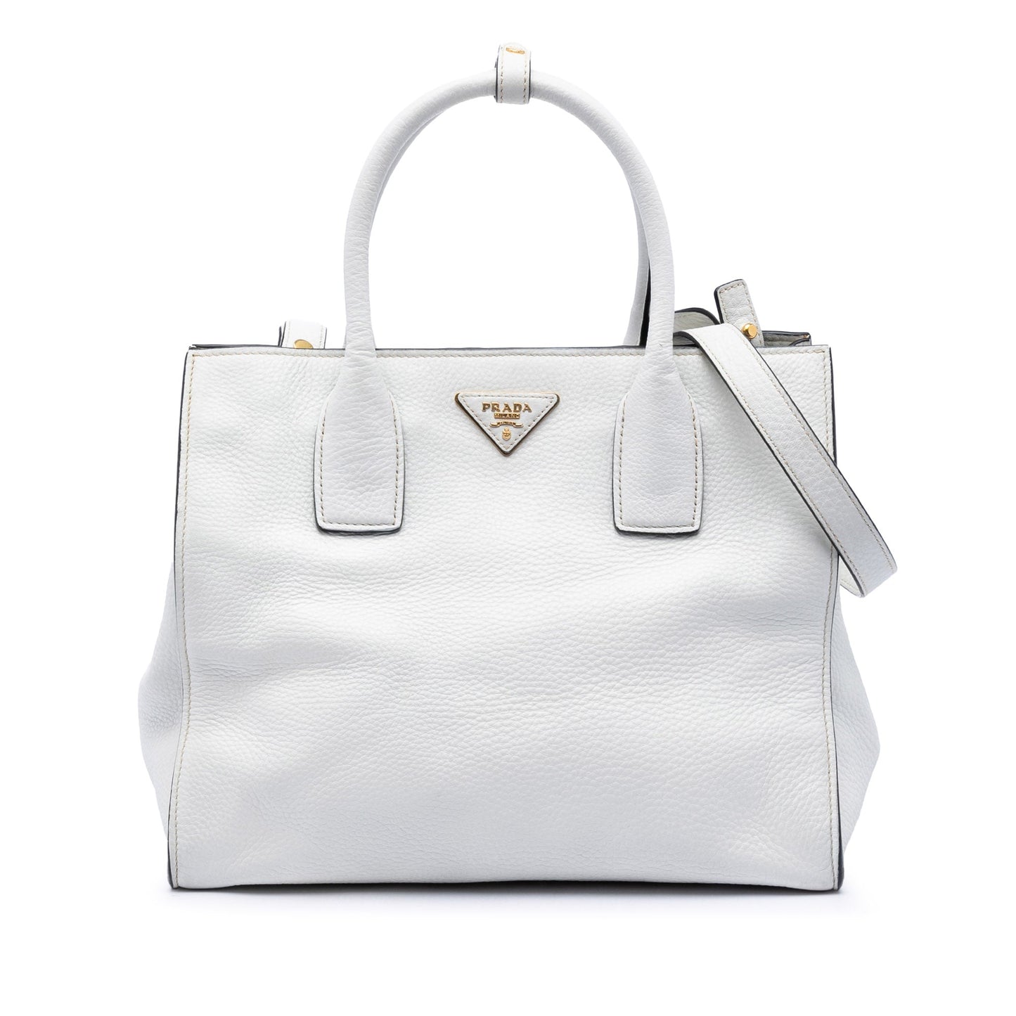 Prada Vitello Daino Open Convertible Tote