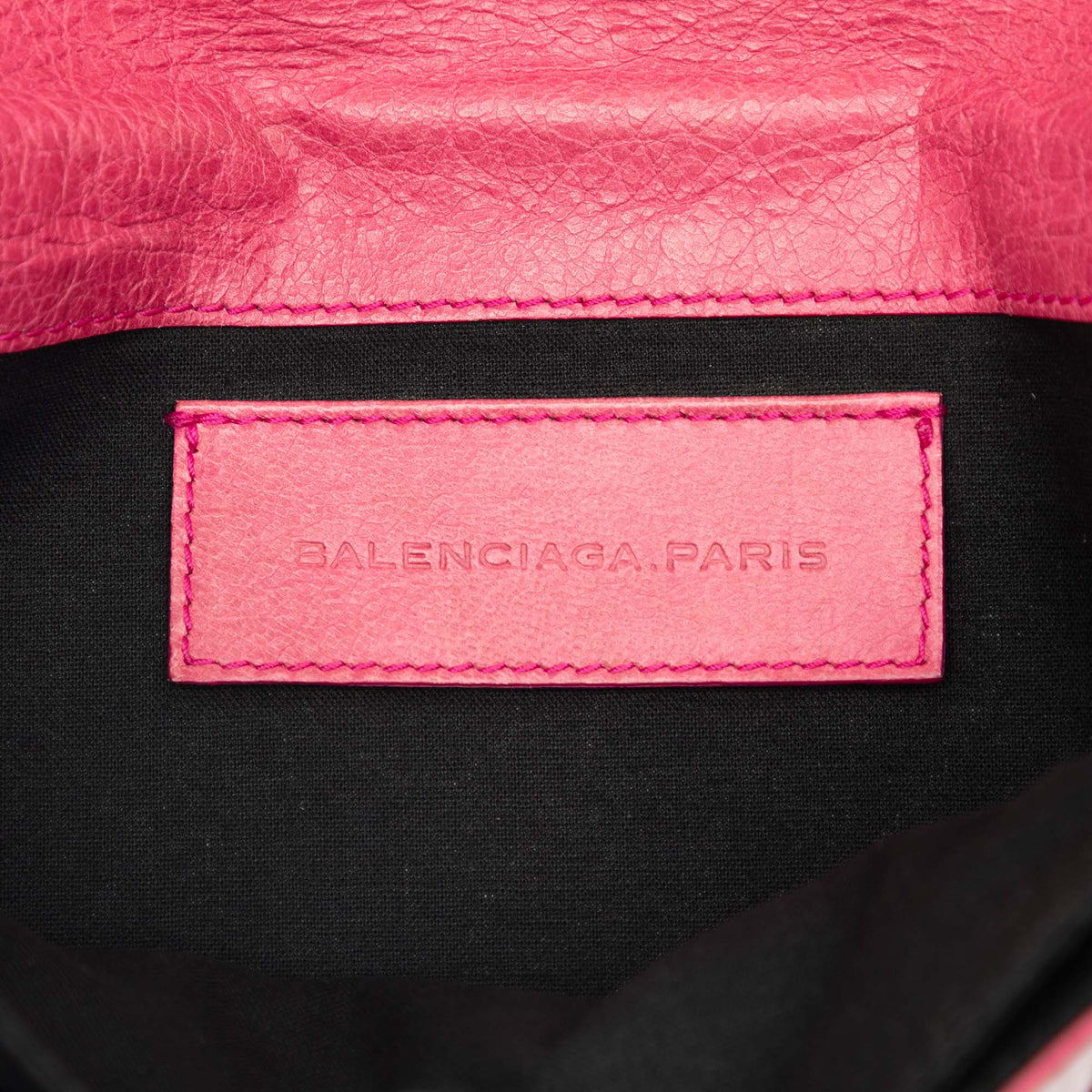 Balenciaga Lambskin Motocross Classic Envelope Clutch