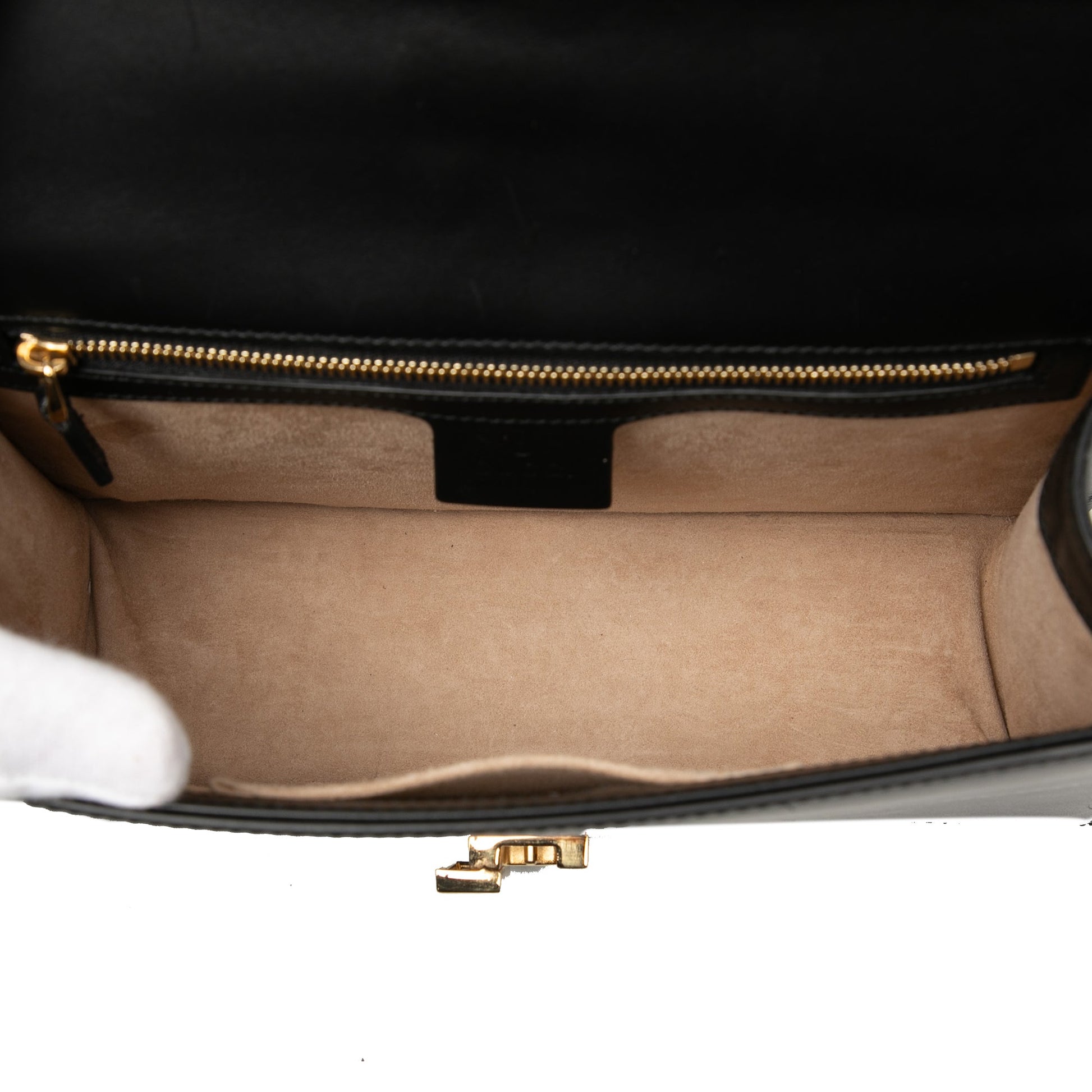 Gucci Small Leather Sylvie Web Satchel