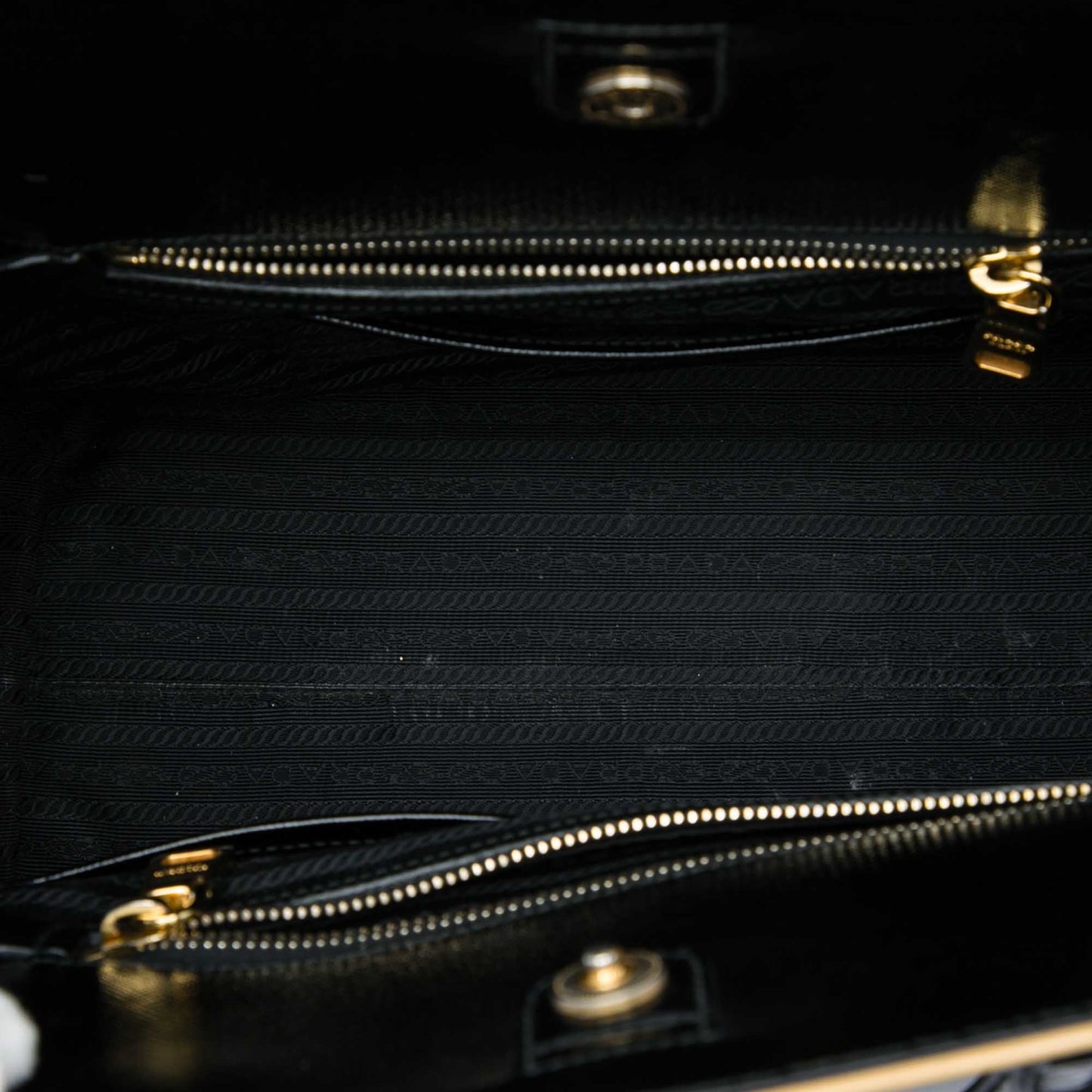 Prada Saffiano Vernice Open Pyramid Convertible Tote