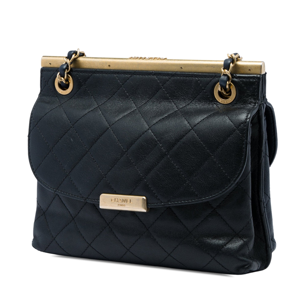 Chanel CC Bicolor Quilted Calfskin Double Sided Flap