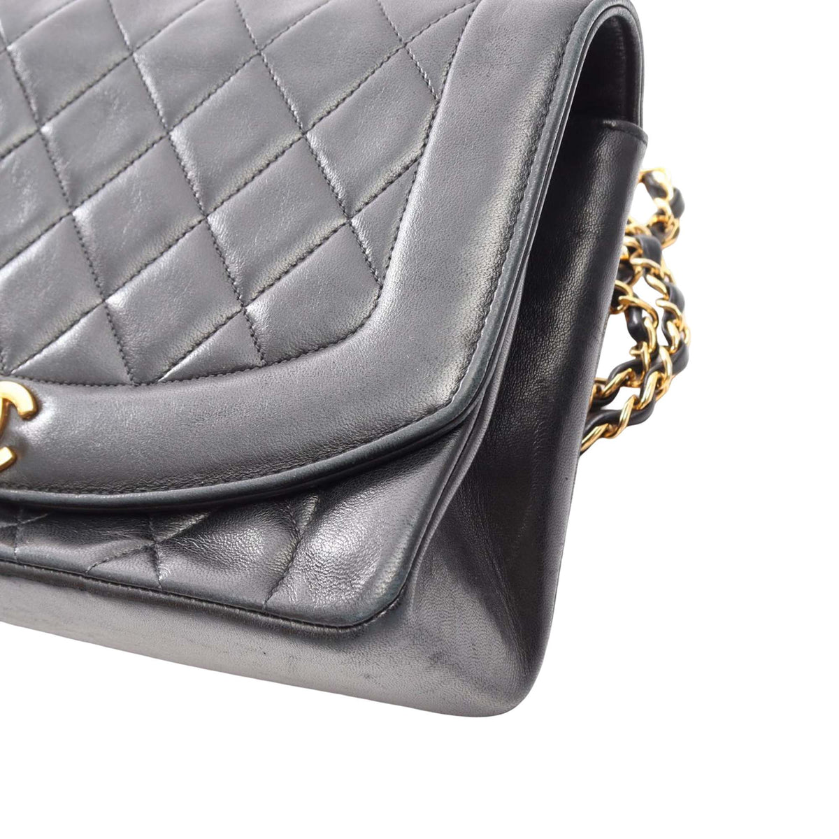 Chanel Medium Lambskin Diana Flap