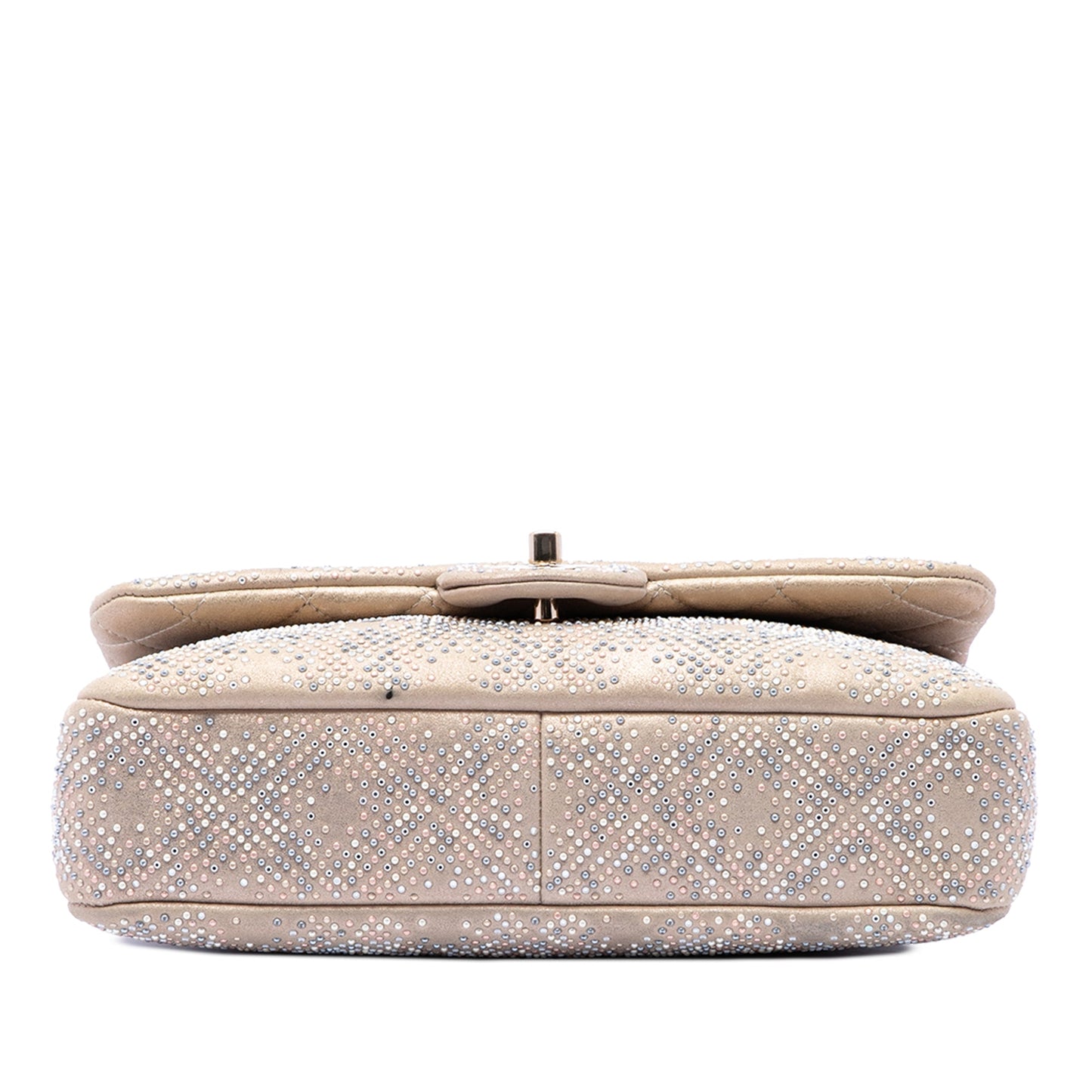 Chanel Medium Metallic Lambskin Embellished Mineral Nights Single Flap