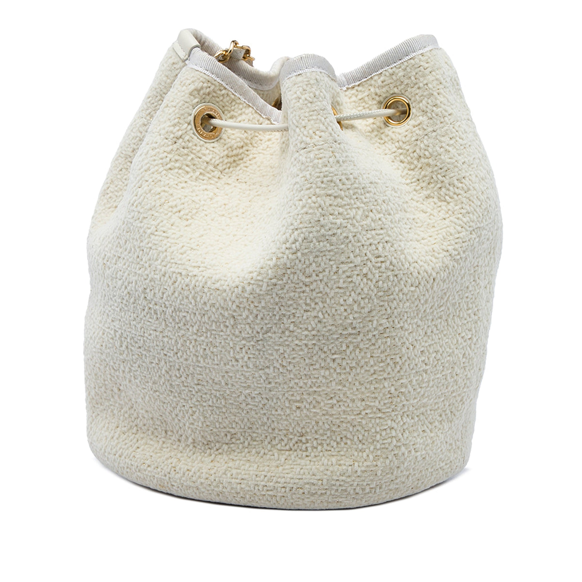 Chanel Small Tweed Deauville Drawstring Bucket Bag