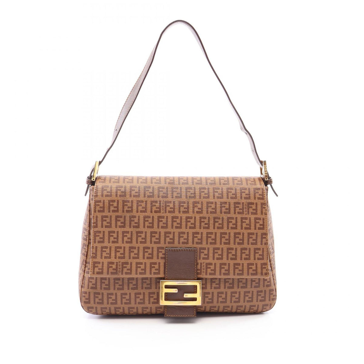 Fendi Zucchino Spalmati Mamma Forever — Brown