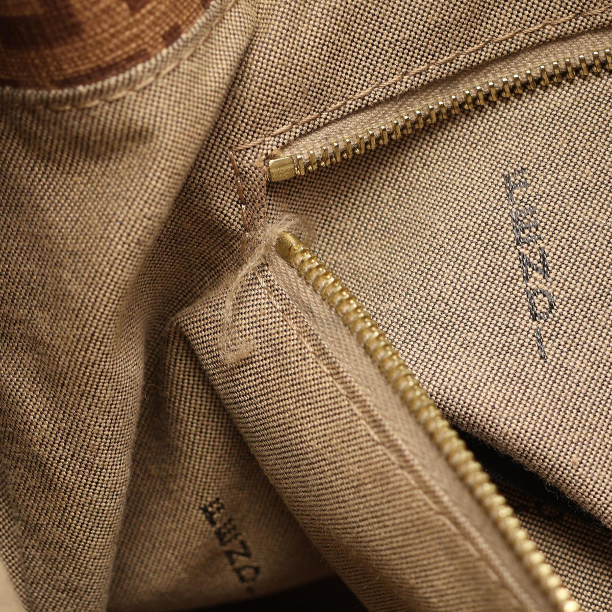 Fendi Zucchino Spalmati Mamma Forever — Brown