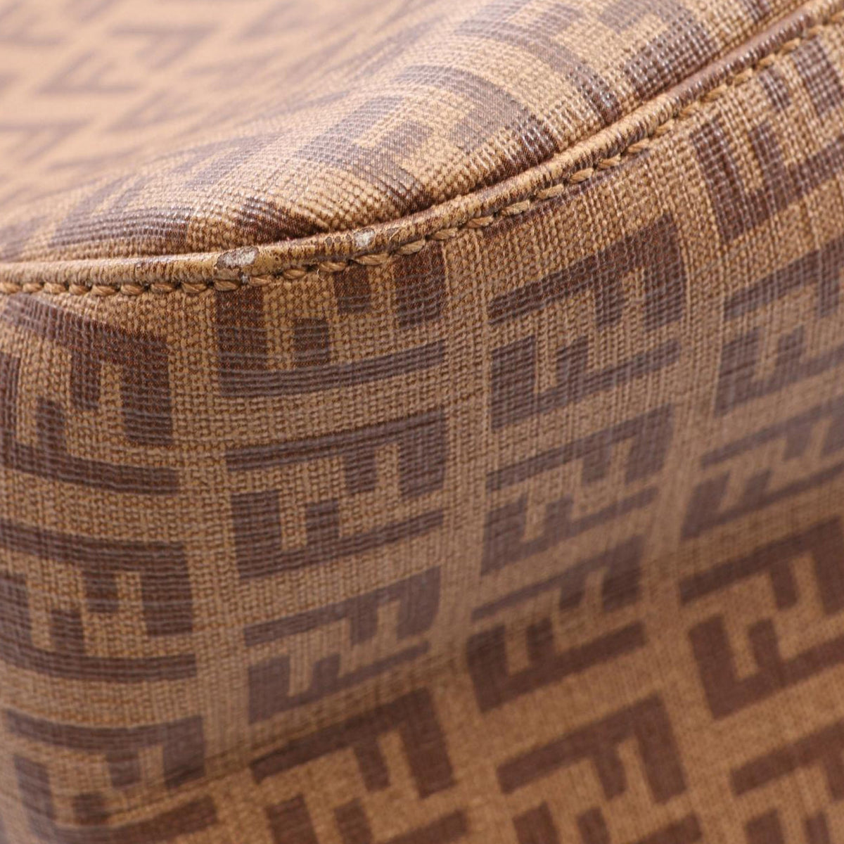 Fendi Zucchino Spalmati Mamma Forever — Brown