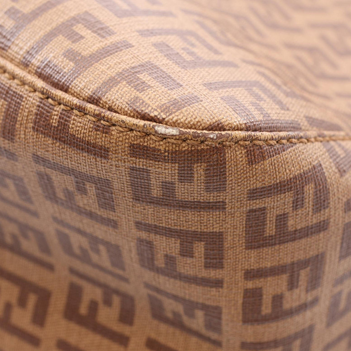 Fendi Zucchino Spalmati Mamma Forever — Brown