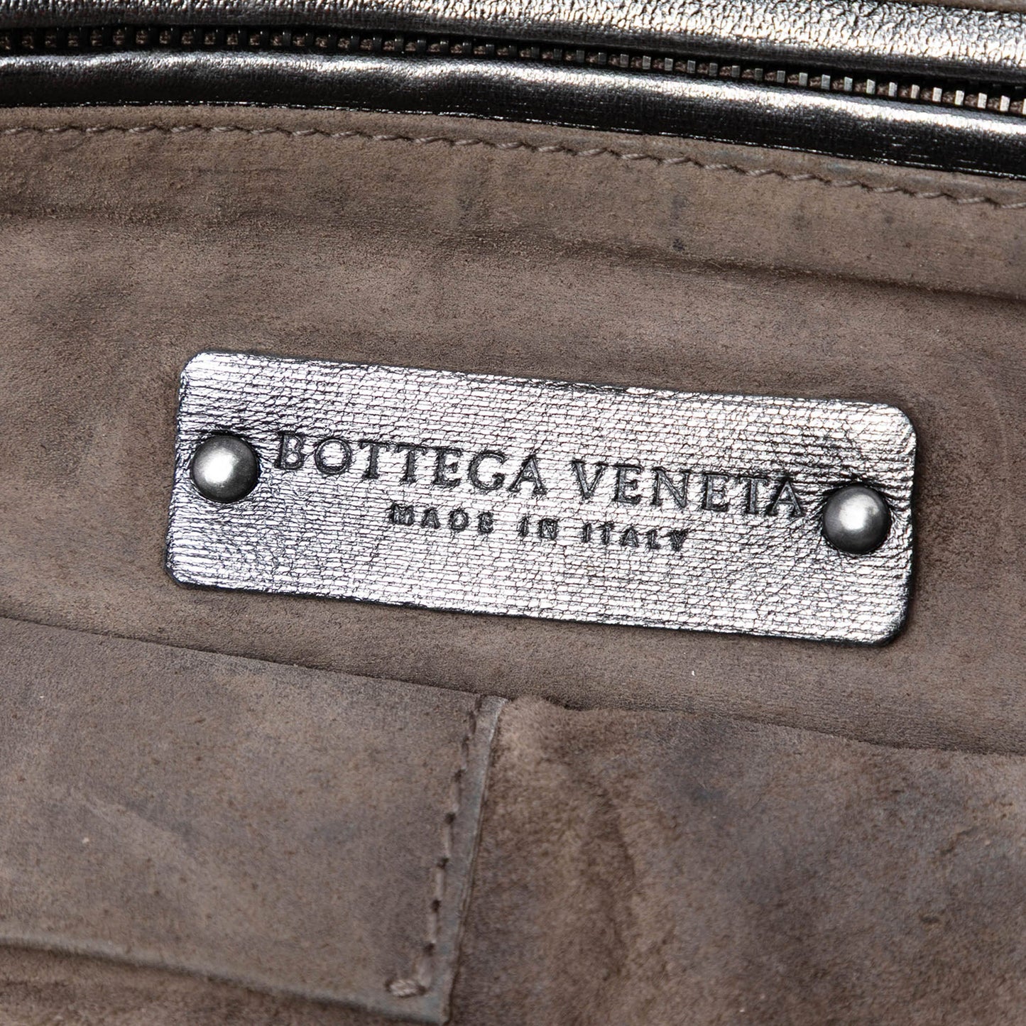 Bottega Veneta Metallic Nappa Intrecciato Nodini Crossbody