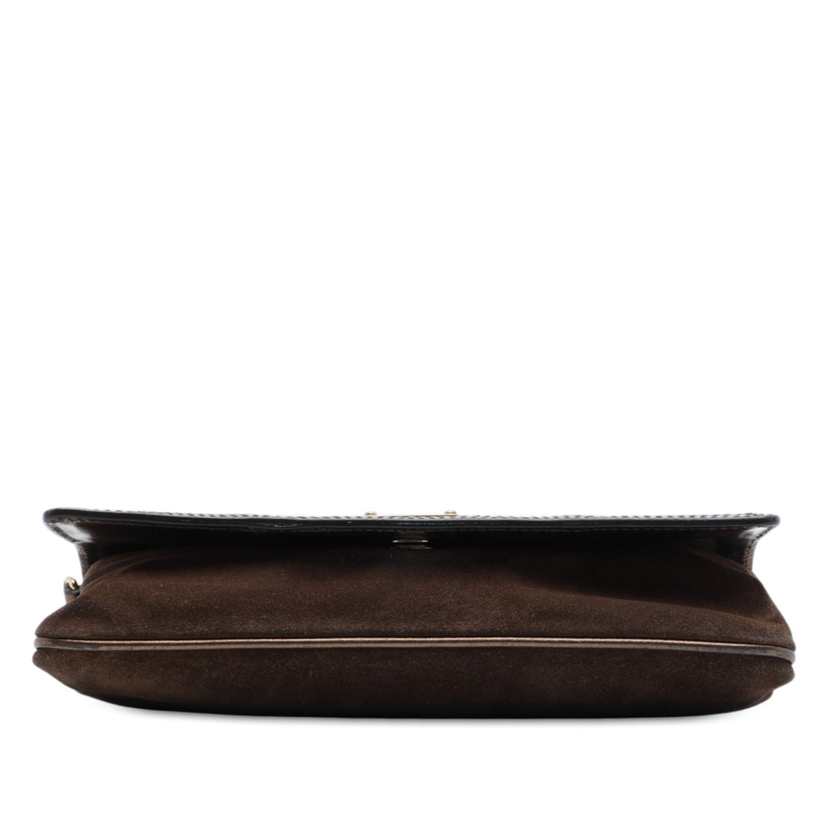 Burberry Metallic Woven Calfskin and Suede Flap