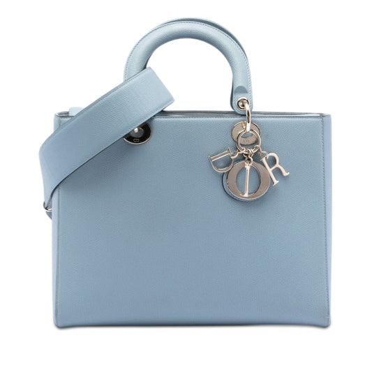 Dior Large Grained Calfskin Lady Dior